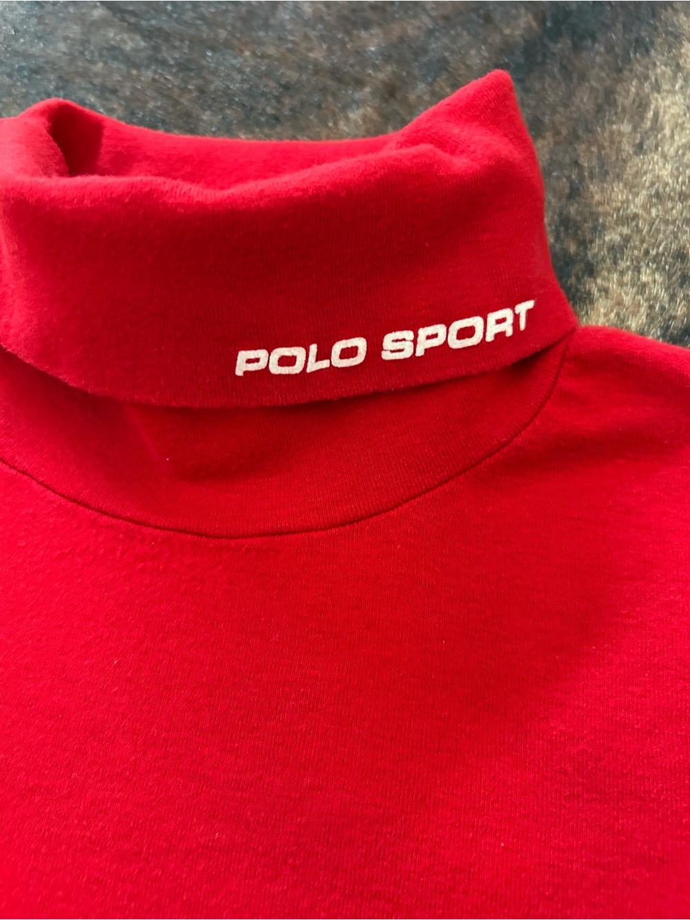 Vintage Ralph Lauren Polo Sport Red Turtleneck Sweater